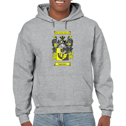 Jagerman Grey Unisex Coat of Arms Hooded Sweatshirt