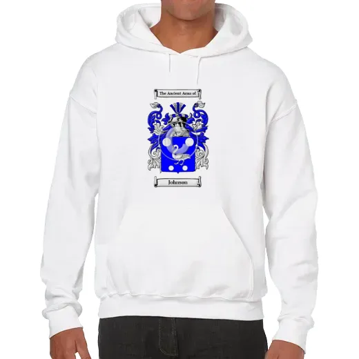 Johnson Unisex Coat of Arms Hooded Sweatshirt