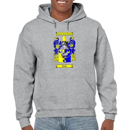 Kenie Grey Unisex Coat of Arms Hooded Sweatshirt