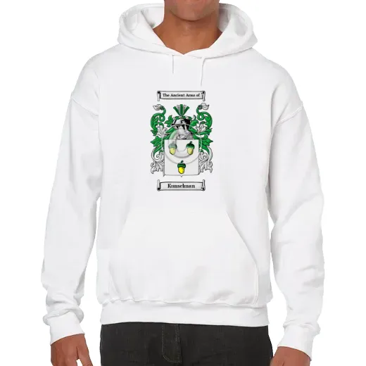 Kunselman Unisex Coat of Arms Hooded Sweatshirt