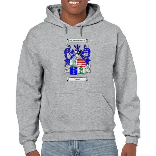 Lamo Grey Unisex Coat of Arms Hooded Sweatshirt