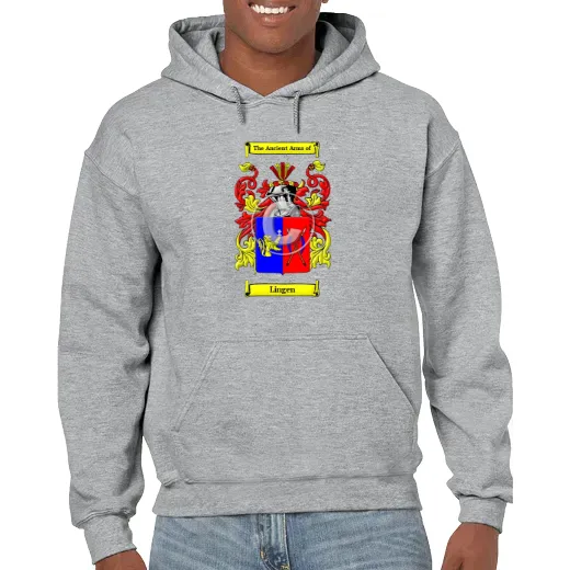 Lingen Grey Unisex Coat of Arms Hooded Sweatshirt