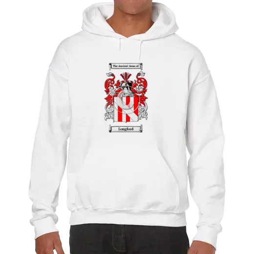 Longford Unisex Coat of Arms Hooded Sweatshirt