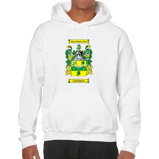 Lushington Unisex Coat of Arms Hooded Sweatshirt