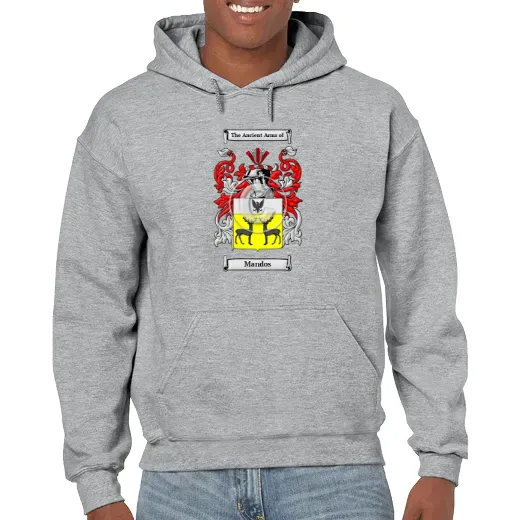 Mandos Grey Unisex Coat of Arms Hooded Sweatshirt