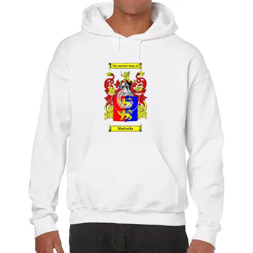 Mattocks Unisex Coat of Arms Hooded Sweatshirt