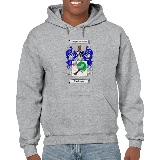 McGreger Grey Unisex Coat of Arms Hooded Sweatshirt