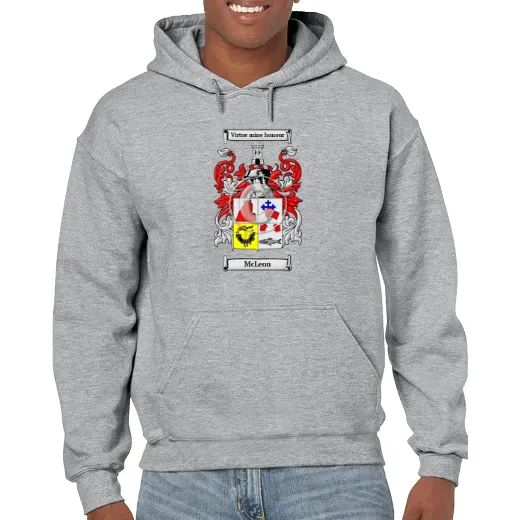 McLeon Grey Unisex Coat of Arms Hooded Sweatshirt