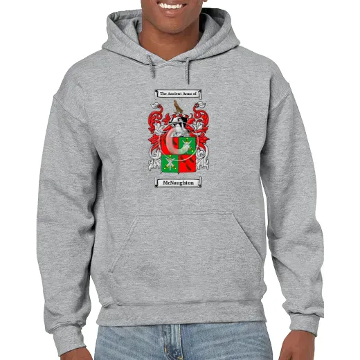 McNaughton Grey Unisex Coat of Arms Hooded Sweatshirt