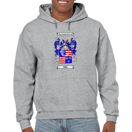 Mika Grey Unisex Coat of Arms Hooded Sweatshirt