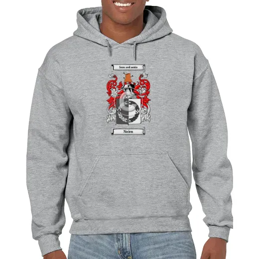 Nairn Grey Unisex Coat of Arms Hooded Sweatshirt