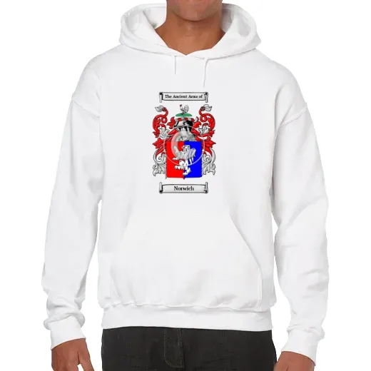 Norwich Unisex Coat of Arms Hooded Sweatshirt