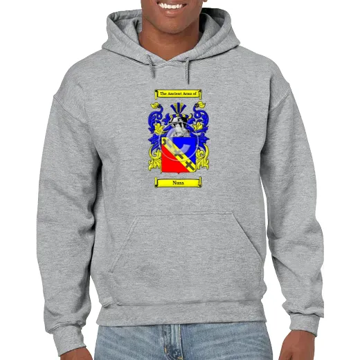 Nuss Grey Unisex Coat of Arms Hooded Sweatshirt