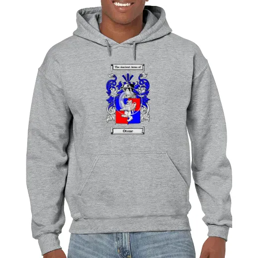 Otone Grey Unisex Coat of Arms Hooded Sweatshirt