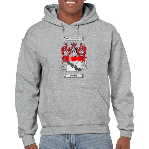 Pardon Grey Unisex Coat of Arms Hooded Sweatshirt