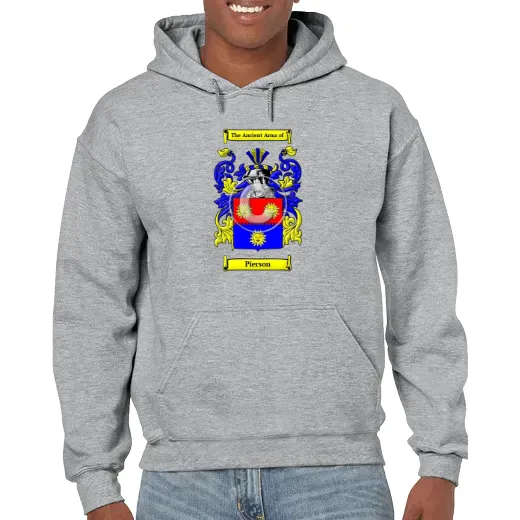 Pierson Grey Unisex Coat of Arms Hooded Sweatshirt