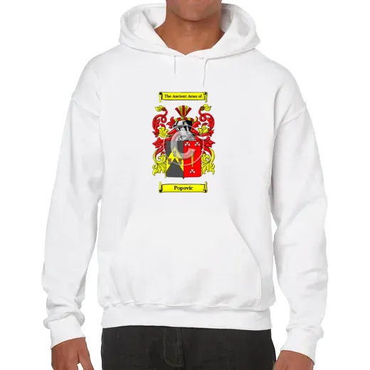 Popovic Unisex Coat of Arms Hooded Sweatshirt