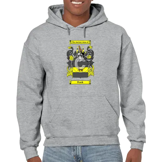 Prack Grey Unisex Coat of Arms Hooded Sweatshirt