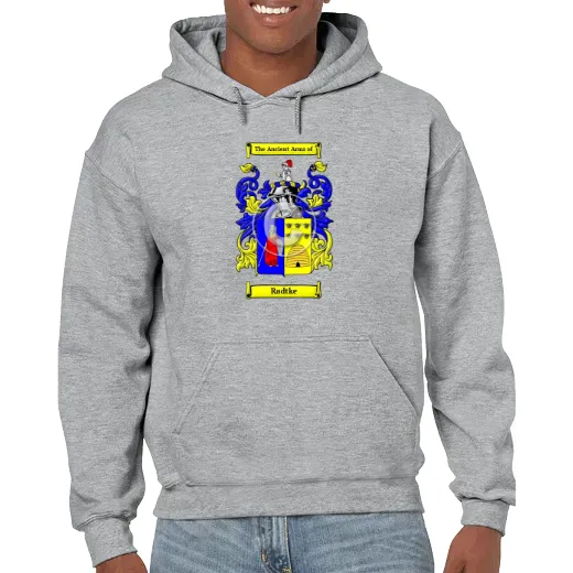 Radtke Grey Unisex Coat of Arms Hooded Sweatshirt