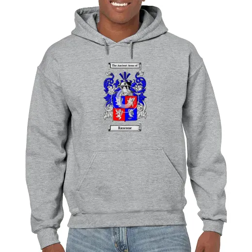 Rascone Grey Unisex Coat of Arms Hooded Sweatshirt