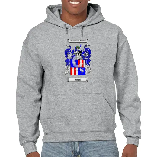Reigel Grey Unisex Coat of Arms Hooded Sweatshirt