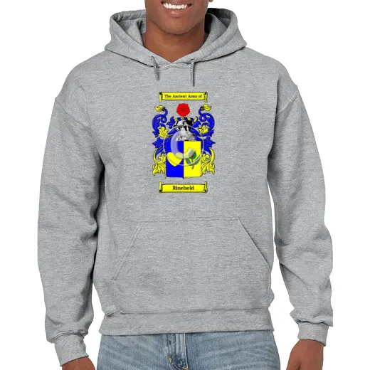 Rinehold Grey Unisex Coat of Arms Hooded Sweatshirt