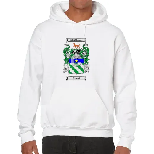Rivetti Unisex Coat of Arms Hooded Sweatshirt