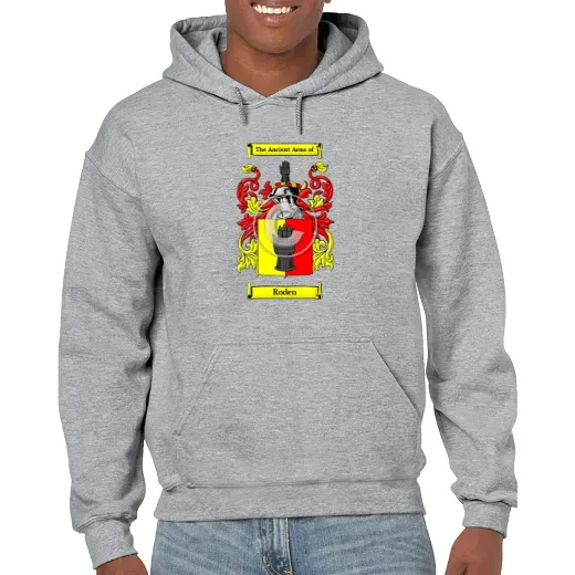 Roden Grey Unisex Coat of Arms Hooded Sweatshirt