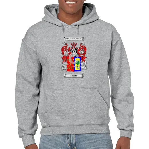 Sabato Grey Unisex Coat of Arms Hooded Sweatshirt