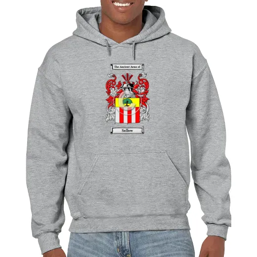 Sallow Grey Unisex Coat of Arms Hooded Sweatshirt