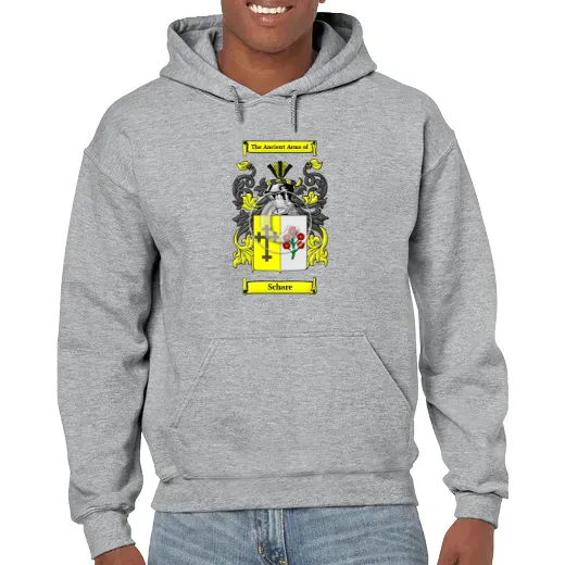 Schare Grey Unisex Coat of Arms Hooded Sweatshirt