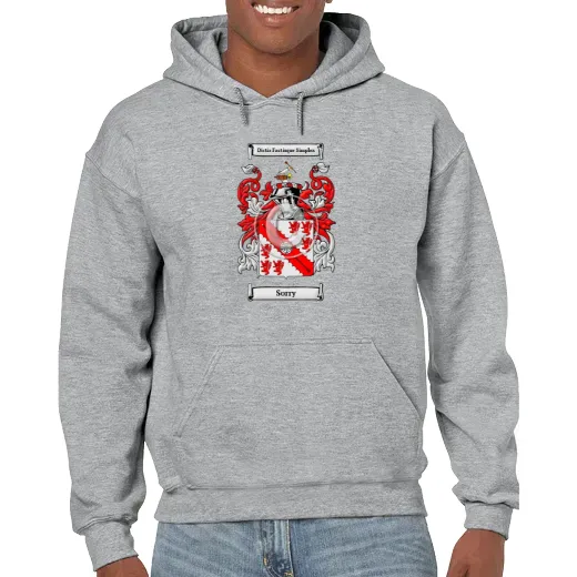 Sorry Grey Unisex Coat of Arms Hooded Sweatshirt