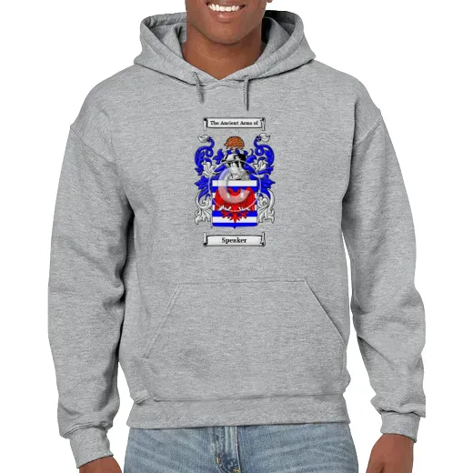 Speaker Grey Unisex Coat of Arms Hooded Sweatshirt