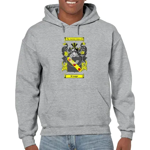 St'ange Grey Unisex Coat of Arms Hooded Sweatshirt