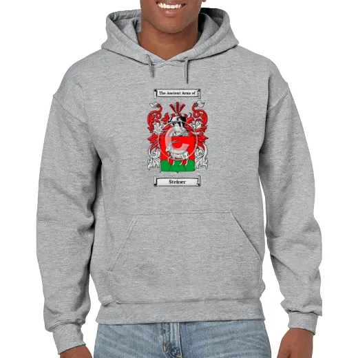 Steiner Grey Unisex Coat of Arms Hooded Sweatshirt