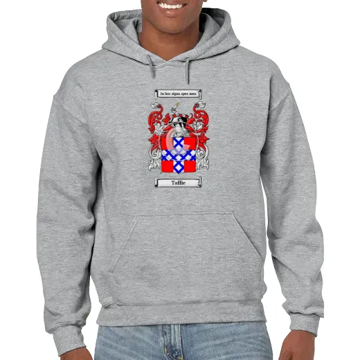Taffie Grey Unisex Coat of Arms Hooded Sweatshirt