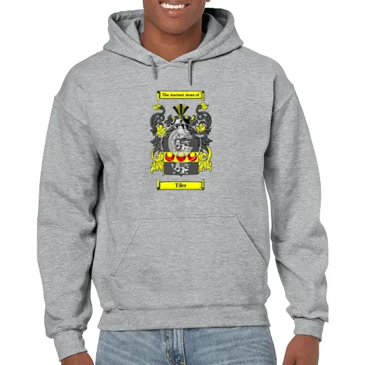 Tiler Grey Unisex Coat of Arms Hooded Sweatshirt