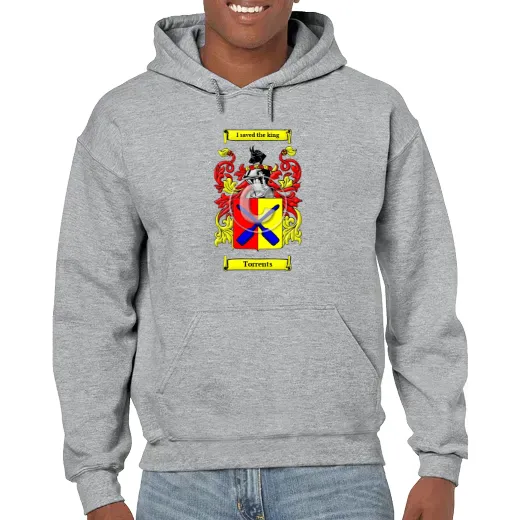 Torrents Grey Unisex Coat of Arms Hooded Sweatshirt