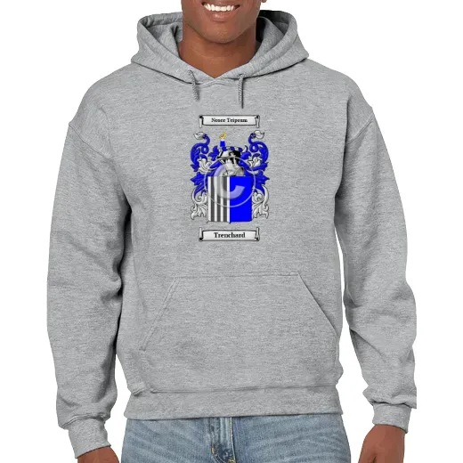 Trenchard Grey Unisex Coat of Arms Hooded Sweatshirt