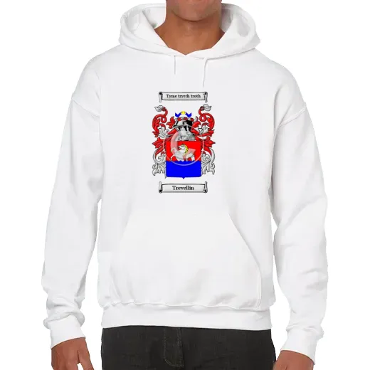 Trevellin Unisex Coat of Arms Hooded Sweatshirt
