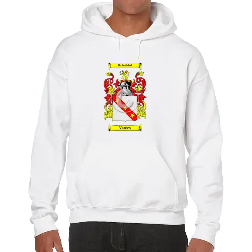 Vances Unisex Coat of Arms Hooded Sweatshirt