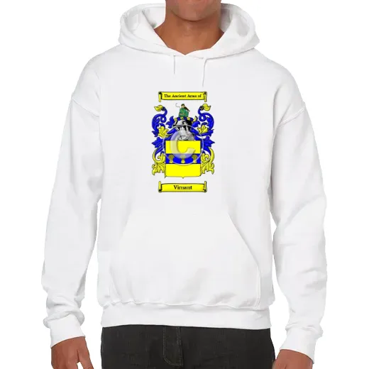 Virnant Unisex Coat of Arms Hooded Sweatshirt