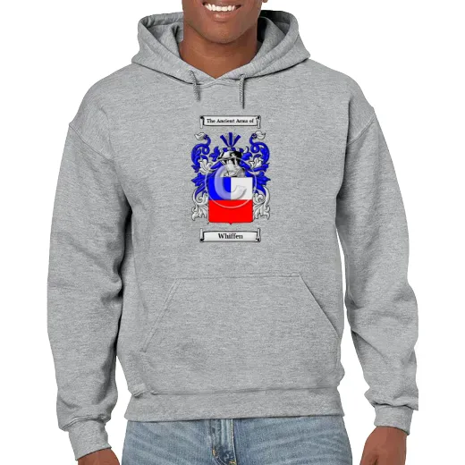 Whiffen Grey Unisex Coat of Arms Hooded Sweatshirt