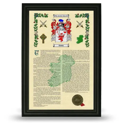 Hooey Armorial History Framed - Black