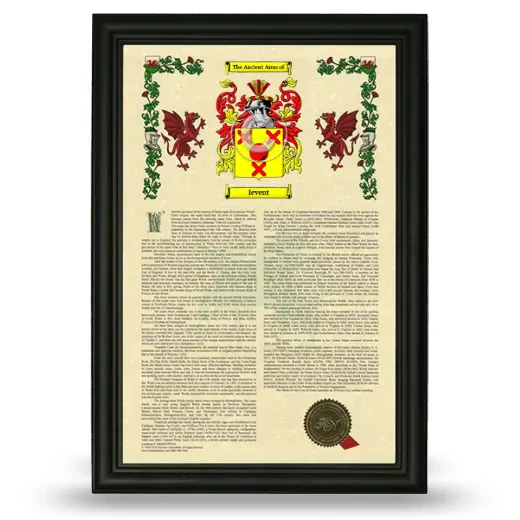 Ievent Armorial History Framed - Black