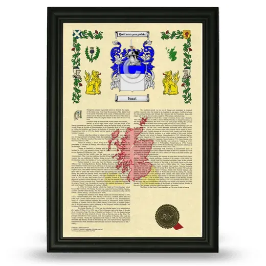 Juart Armorial History Framed - Black