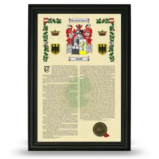 Reindl Armorial History Framed - Black