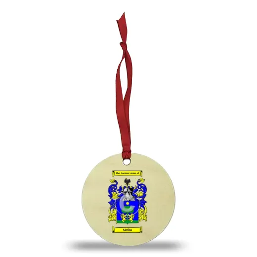 Sicilia Wooden Ornament