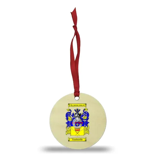 Tamburello Wooden Ornament