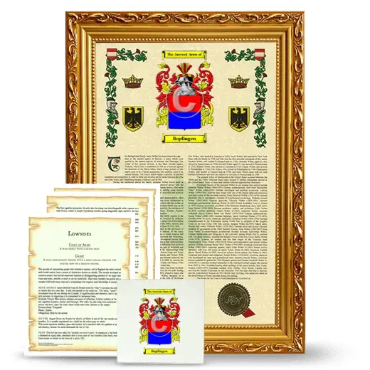 Bopfingen Framed Armorial, Symbolism and Large Tile - Gold